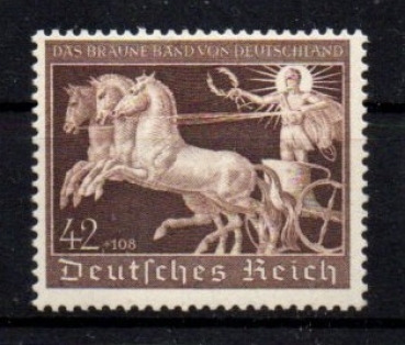 Michel Nr. 747, Galopprennen postfrisch, geprüft BPP.